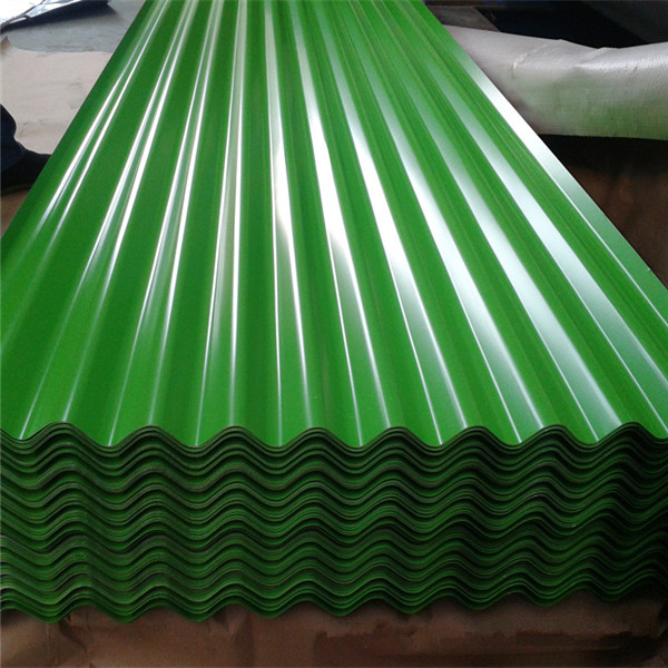 PPGI Corrugated Color Steel 1050mm Trapezoidal Prepainted Metal Roofing Sheet