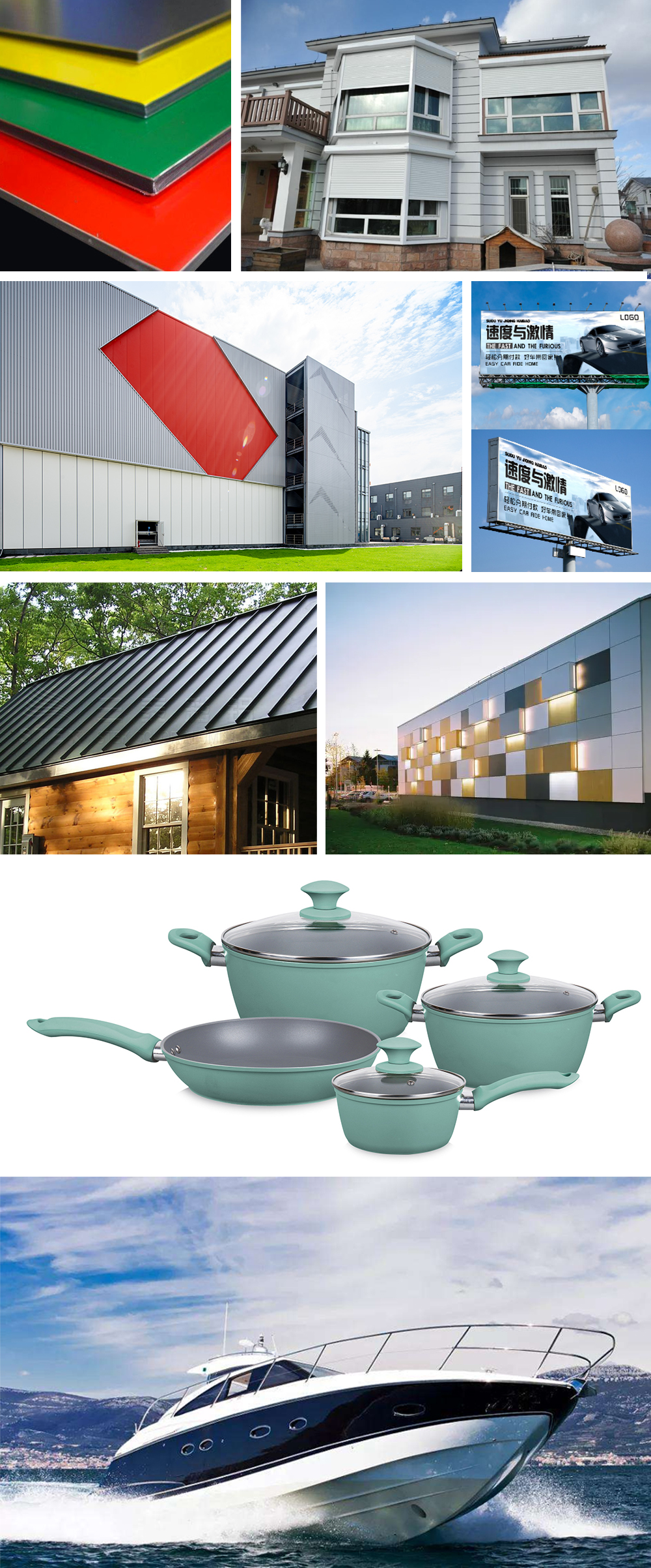 color aluminum application