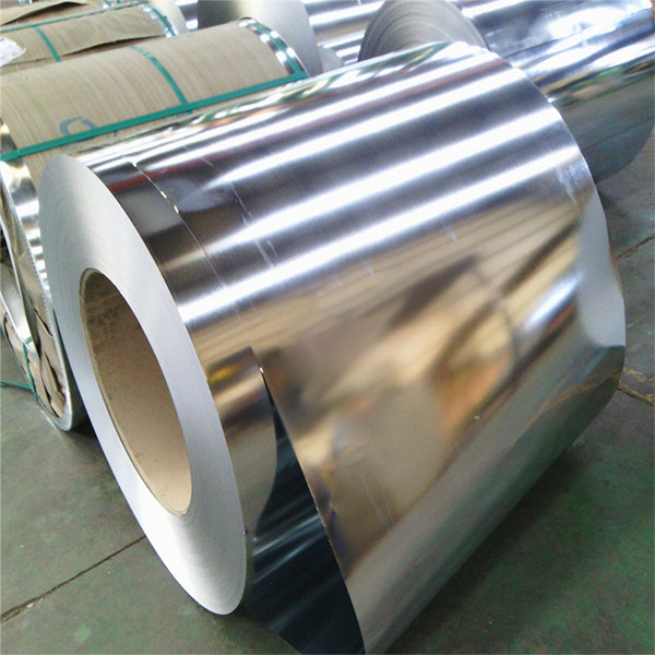 Galvanized steel coil in warehouse